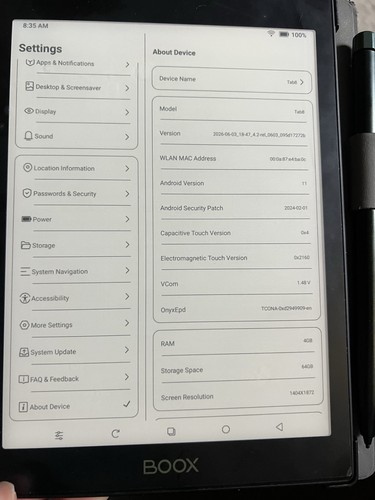 Onyx boox tab8 black - boox,