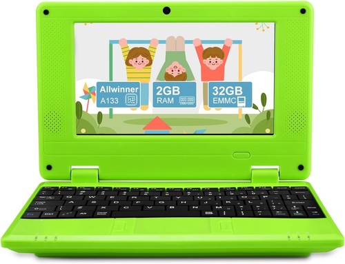 Small laptop green display - 7",